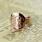 Personalised Engraved Monogram Itnitial Ring - Handcrafted By Name My Rings™