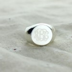Personalised Signet Ring Engraved Monogram - Handcrafted By Name My Rings™