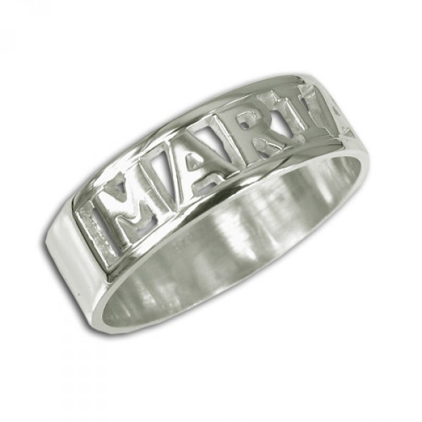 Personalised English Engraved Name Ring - Handcrafted By Name My Rings™