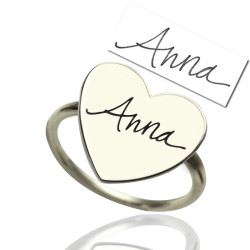 Personalised Signature Ring Handwriting - Handcrafted By Name My Rings™