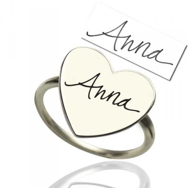 Personalised Signature Ring Handwriting - Handcrafted By Name My Rings™