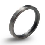 Personalised 3mm Brushed Matte Flat Court Wedding Ring - Handcrafted By Name My Rings™