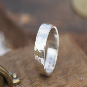 Personalised Hammered Personalised Ring - Handcrafted By Name My Rings™