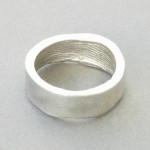 Personalised Platinum Bespoke Fingerprint Ring - Handcrafted By Name My Rings™