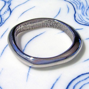 Personalised Palladium Bespoke Fingerprint Ring - Handcrafted By Name My Rings™