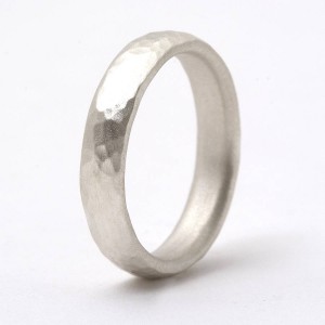 Personalised Thin Hammered Ring - Handcrafted By Name My Rings™