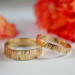Personalised Bark Effect Rings - Handcrafted By Name My Rings™