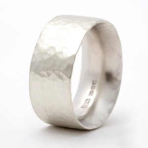 Personalised Chunky Hammered Ring - Handcrafted By Name My Rings™