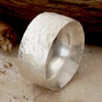 Personalised Chunky Hammered Ring - Handcrafted By Name My Rings™