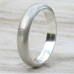 Personalised Handmade Hammered Ring - Handcrafted By Name My Rings™
