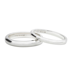Personalised D Shape Wedding Band - Handcrafted By Name My Rings™
