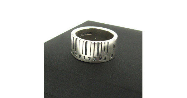 Branded Barcode Rings Personalised Extra Wide Barcode Ring - Handcrafted By Name My Rings™