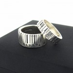 Personalised Extra Wide Barcode Ring - Handcrafted By Name My Rings™