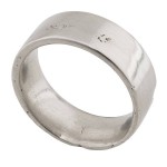 Personalised Flat Sand Cast Wedding Ring - Handcrafted By Name My Rings™
