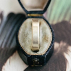 Personalised Gents Brushed Pillow Wedding Ring - Handcrafted By Name My Rings™