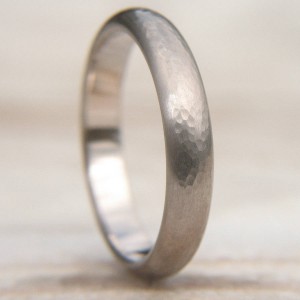 Personalised Hammered Wedding Ring - Handcrafted By Name My Rings™