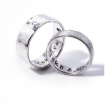 Personalised Hammered Personalised Ring - Handcrafted By Name My Rings™