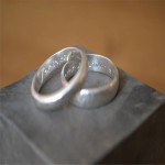 Personalised Handmade Wedding Ring With Hammered Finish - Handcrafted By Name My Rings™