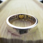Personalised Heart Imprint Personalised Ring - Handcrafted By Name My Rings™