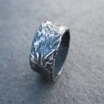 Personalised Rocky Outcrop Broad Ring - Handcrafted By Name My Rings™