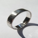 Personalised Mens Barcode Oxidized Ring - Handcrafted By Name My Rings™