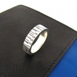 Personalised Medium Barcode Ring - Handcrafted By Name My Rings™