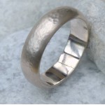 Personalised Mens 6mm Hammered Ring - Handcrafted By Name My Rings™