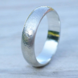 Personalised Mens Hammered Ring - Handcrafted By Name My Rings™