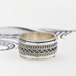 Personalised Mens Chunky Tribal Spinning Ring - Handcrafted By Name My Rings™