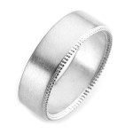 Personalised Mens Decorated Wedding Ring - Handcrafted By Name My Rings™