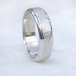 Personalised Mens Ring With Concrete Texture - Handcrafted By Name My Rings™