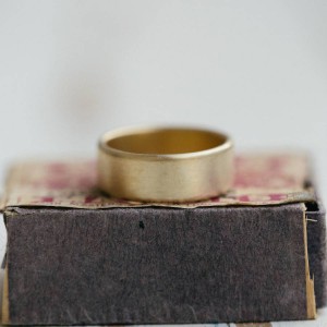 Personalised Mens Wide Brushed Pillow Wedding Ring - Handcrafted By Name My Rings™