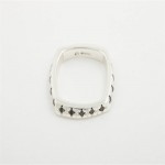 Personalised Men Square Ring With Diamonds - Handcrafted By Name My Rings™