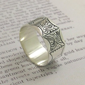 Personalised Mens Victorian Style Ring - Handcrafted By Name My Rings™