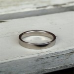 Personalised Flat Wedding Band - Handcrafted By Name My Rings™