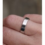 Personalised Flat Wedding Band - Handcrafted By Name My Rings™
