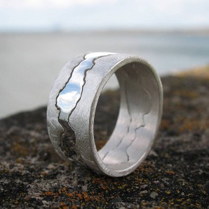 Personalised Double Coastline Ring - Handcrafted By Name My Rings™