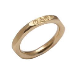 Personalised Hexagonal Ring - Handcrafted By Name My Rings™