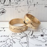 Personalised Mountain Landscape Skyline Ring - Handcrafted By Name My Rings™