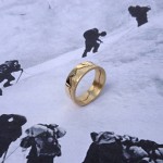 Personalised Mountain Landscape Skyline Ring - Handcrafted By Name My Rings™