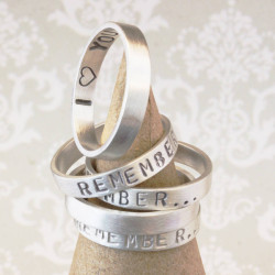 Personalised Remember… Your Story Ring - Handcrafted By Name My Rings™