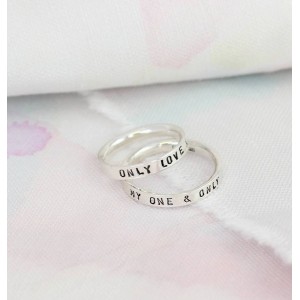 Personalised Script Ring For Couples - Handcrafted By Name My Rings™