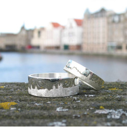 Personalised City Skyline Ring - Handcrafted By Name My Rings™