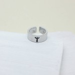 Personalised Viking Rune Initial Talisman Ring - Handcrafted By Name My Rings™