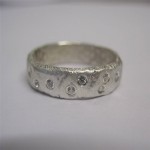 Personalised Rocky Outcrop Slim Ring - Handcrafted By Name My Rings™
