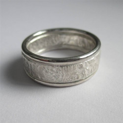 Personalised Rocky Outcrop Ring With Polished Edges - Handcrafted By Name My Rings™