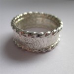 Personalised Rocky Outcrop Twist Ring - Handcrafted By Name My Rings™
