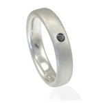 Personalised Mens Handmade Black Diamond Ring - Handcrafted By Name My Rings™