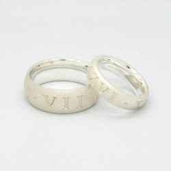 Personalised Roman Numeral Ring - Handcrafted By Name My Rings™
