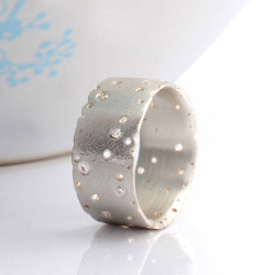 Personalised Ring With Diamonds - Handcrafted By Name My Rings™